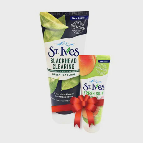 Sữa rửa mặt sạch mụn đầu đen tinh chất trà xanh ST. Ives Blackhead Clearing (170g) + Tặng kèm tuýp sữa rửa mặt ST.Ives (28g)