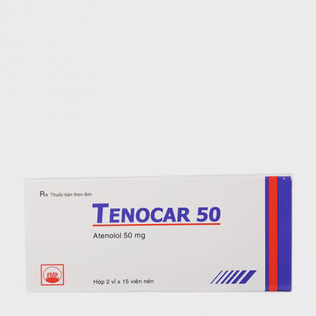 Viên nén Tenocar 50mg Pymepharco trị tăng huyết áp, đau thắt ngực mạn tính ổn định (2 vỉ x 15 viên)