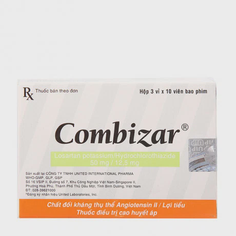 Combizar 50mg/12.5mg (3Vi x 10vien)