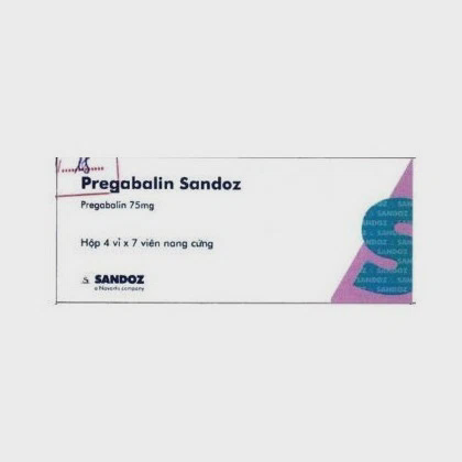 Pregabalin Sandoz 75mg (Hộp 4 vỉ x 7 viên)