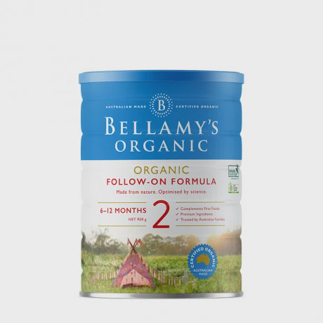 Sữa bột công thức bước 2 cho trẻ 6-12 tháng tuổi Bellamy's Organic (900g)