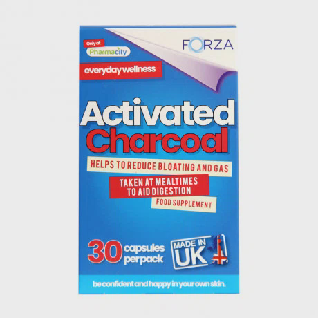 Viên uống FORZA Activated Charcoal hỗ trợ tiêu hóa (Hộp 2 vỉ x 15 viên nang)