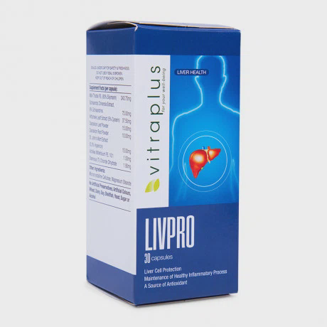 Thực phẩm bảo vệ sức khỏe hỗ trợ chức năng gan Vitraplus Livpro (30 viên/hộp)