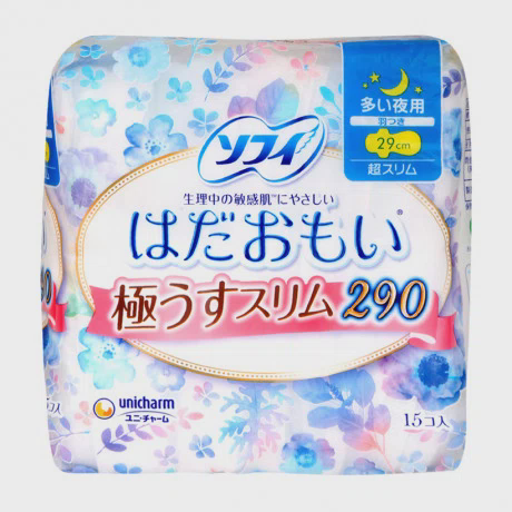 Băng vệ sinh siêu êm thoáng ban đêm Sofy Skin Comfort 29cm (15 miếng/gói)
