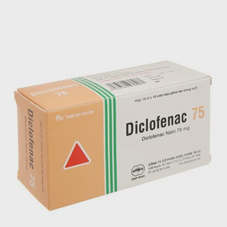 Diclofenac 75mg (10 vỉ x 10 viên)