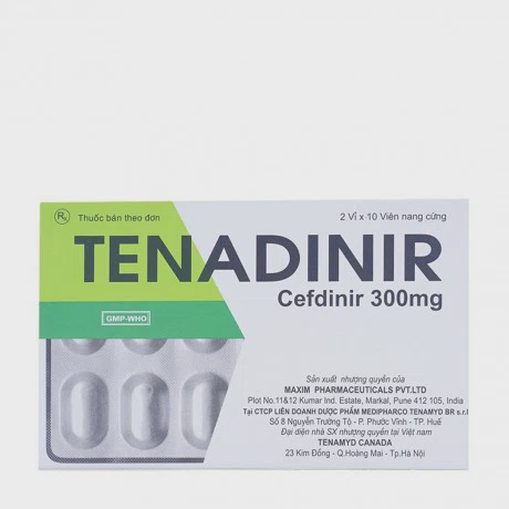 Tenadinir 300mg Maxim (2 vỉ x 10 viên)