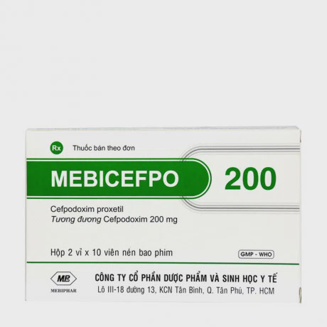 Mebicefpo 200mg Mebiphar (2vi x 10vien)