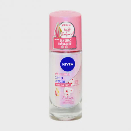 Lăn khử mùi dưỡng trắng chuyên sâu hương hoa anh đào Nivea Serum (40ml)