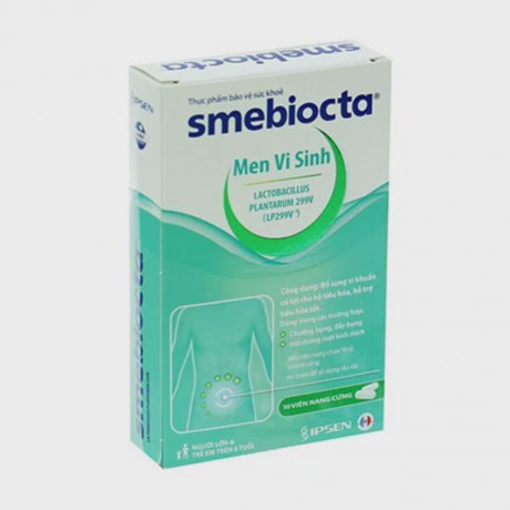 Men vi sinh Smebiocta hỗ trợ tiêu hóa (Hộp 10 viên)