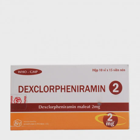 Dexclorpheniramin 2 Khanh Hoa (10v x 15vien)