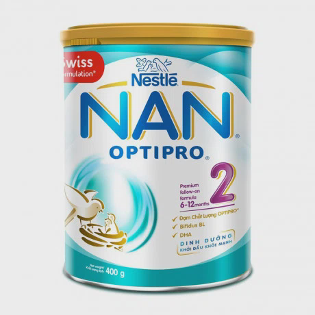 Nan Optipro 2  6-12 Thang Tuoi Sua Hop 400g