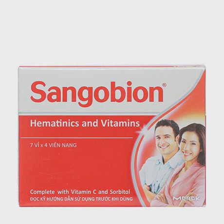 Viên nang Sangobion bổ sung sắt, bổ máu (7 vỉ x 4 viên)