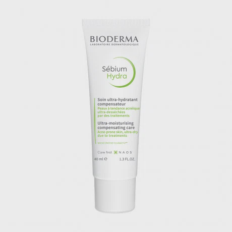 Kem dưỡng da BIODERMA Sebium Hydra giúp làm dịu và dưỡng ẩm cho da khô và da dễ bị mụn (Tuýp 40ml)