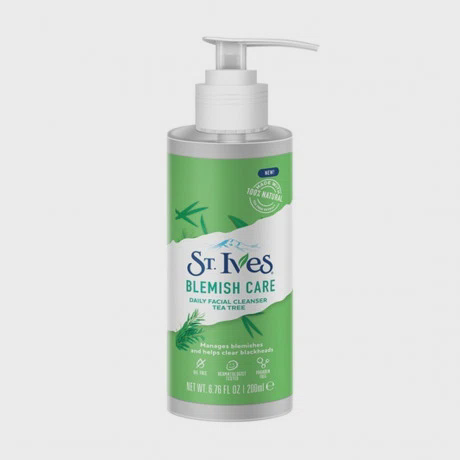 Gel rửa mặt trà xanh ST. Ives Blemish Care Daily Facial Cleanser Tea Tree (200ml)