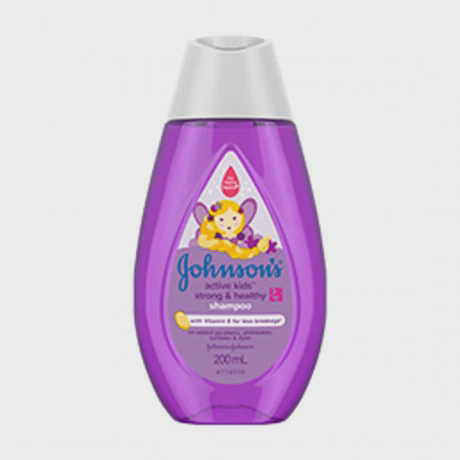 Dầu gội giúp tóc chắc khỏe cho bé gái Johnson's Active kids strong & healthy shampoo (Chai 200ml)