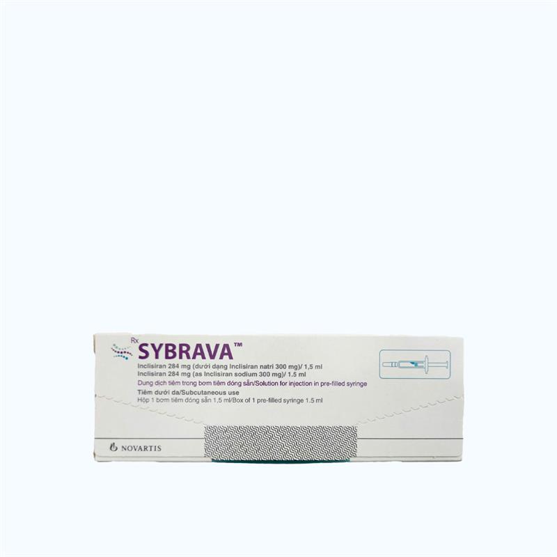 Sybrava Norvatis 284mg điều trị rối loạn lipid máu, tăng cholesterol máu (1 bơm tiêm x 1.5ml)