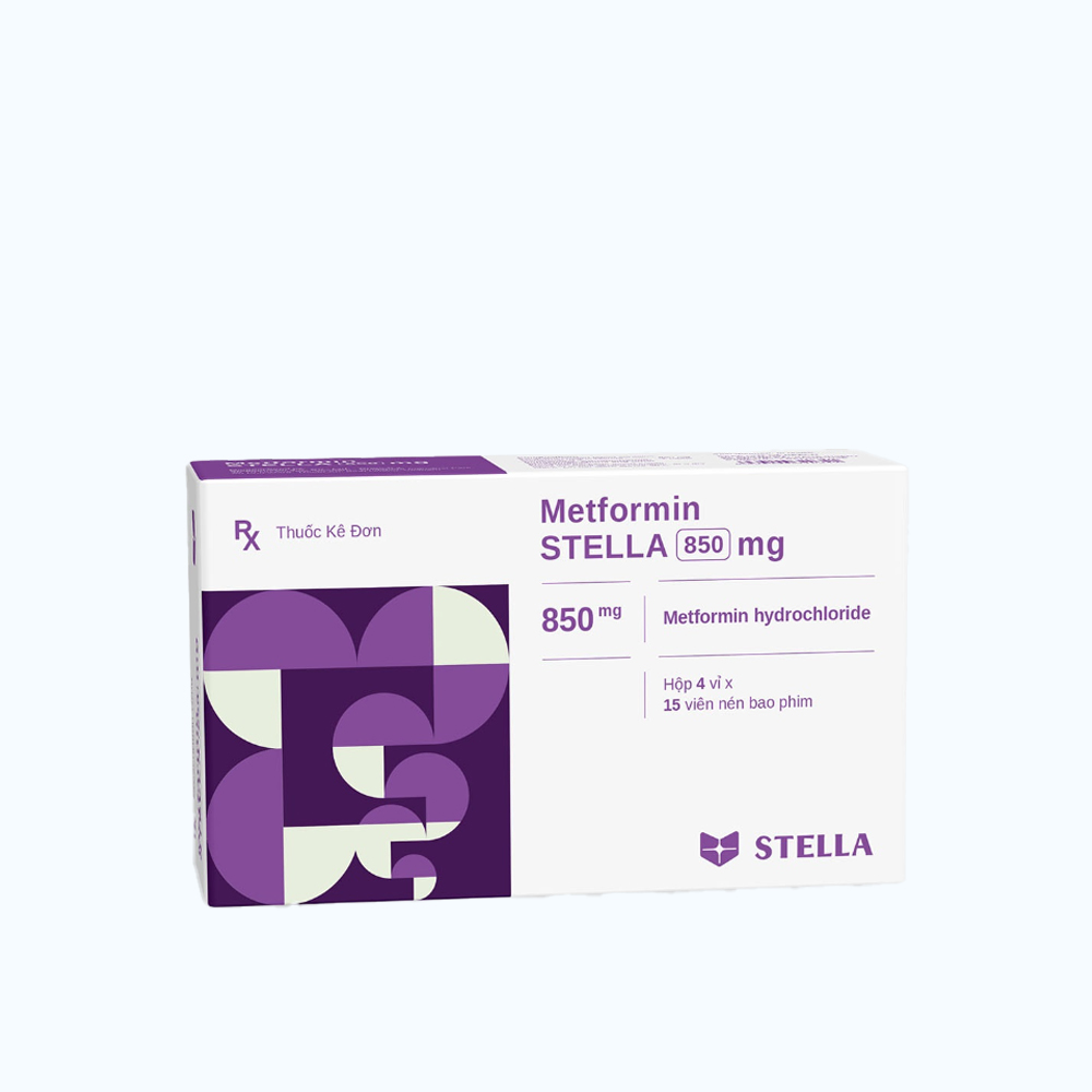 Metformin STELLA 850mg (4Vi x 15Vien)