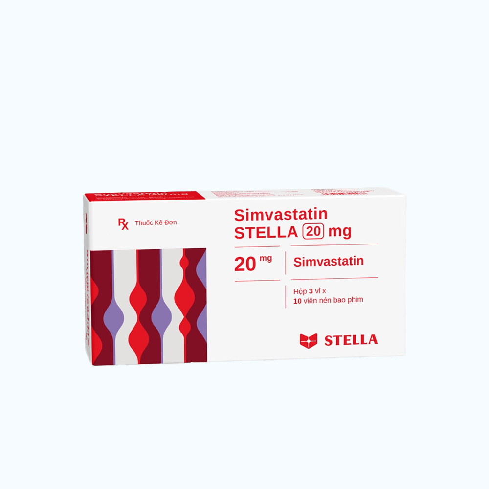 Simvastatin Stella 20mg (3vix10vien)
