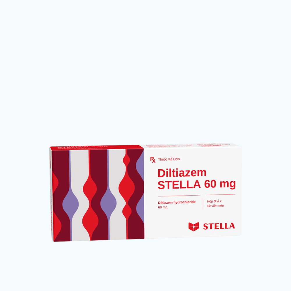 Diltiazem Stella 60 mg (Hộp 3 vỉ x 10 viên)