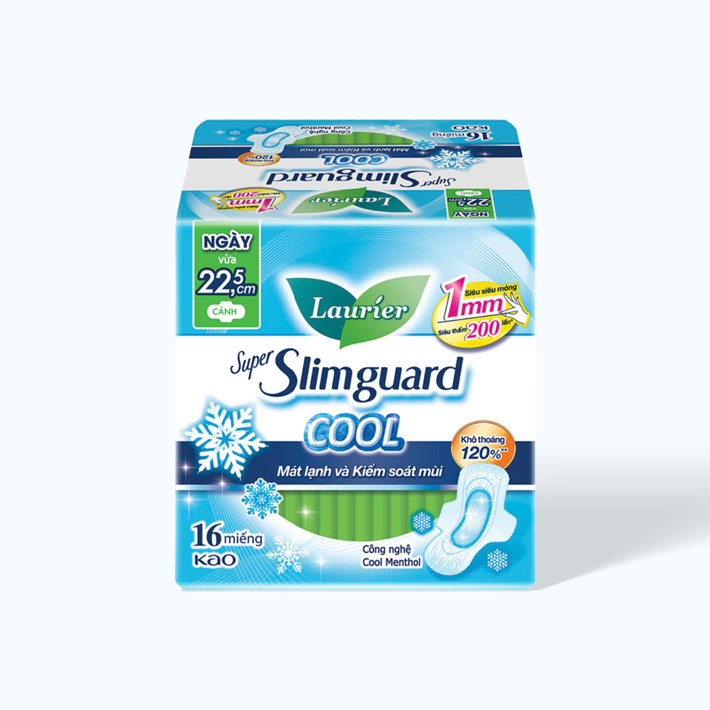 Laurier BVS Super Slimguard Cool Canh 22.5cm 16M