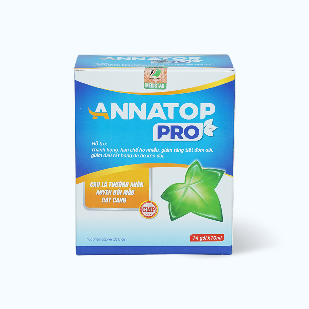 DUOC NAM ANNATOP Pro Siro Ho Cho Tre Tu 1Y (Hop 10ml x 14 Goi)
