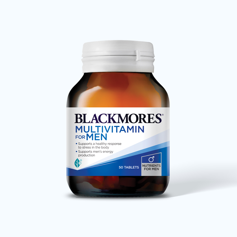 Blackmores Multivitamin For Men Tang Cuong Suc Khoe Nam Gioi (Chai 50 vien)