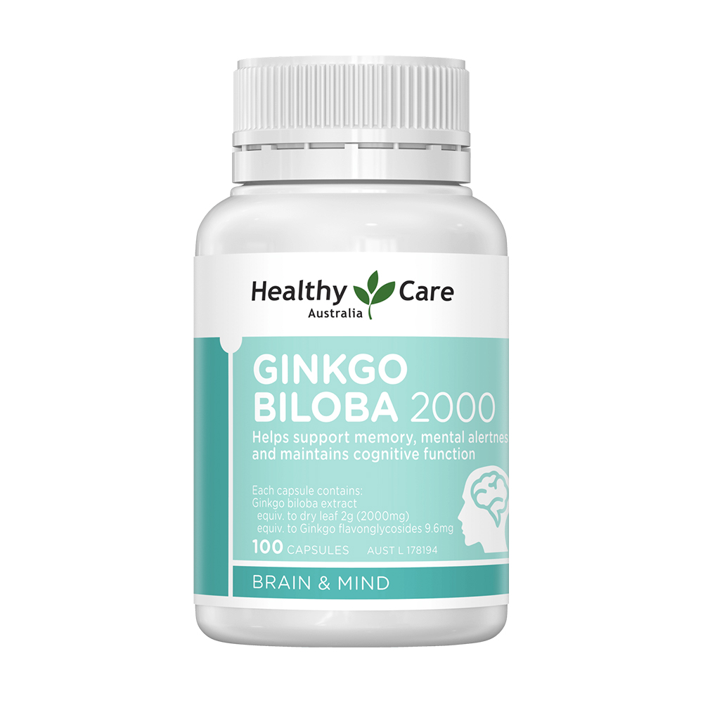 Healthy Care Ginkgo Biloba 2000mg Tuan Hoan Mau Nao (Chai 100 vien)