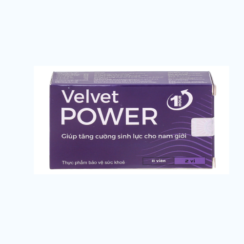Hauora Velvet Power 1H Tang Cuong Sinh Luc Cho Nam (2 vi x 4 Vien)