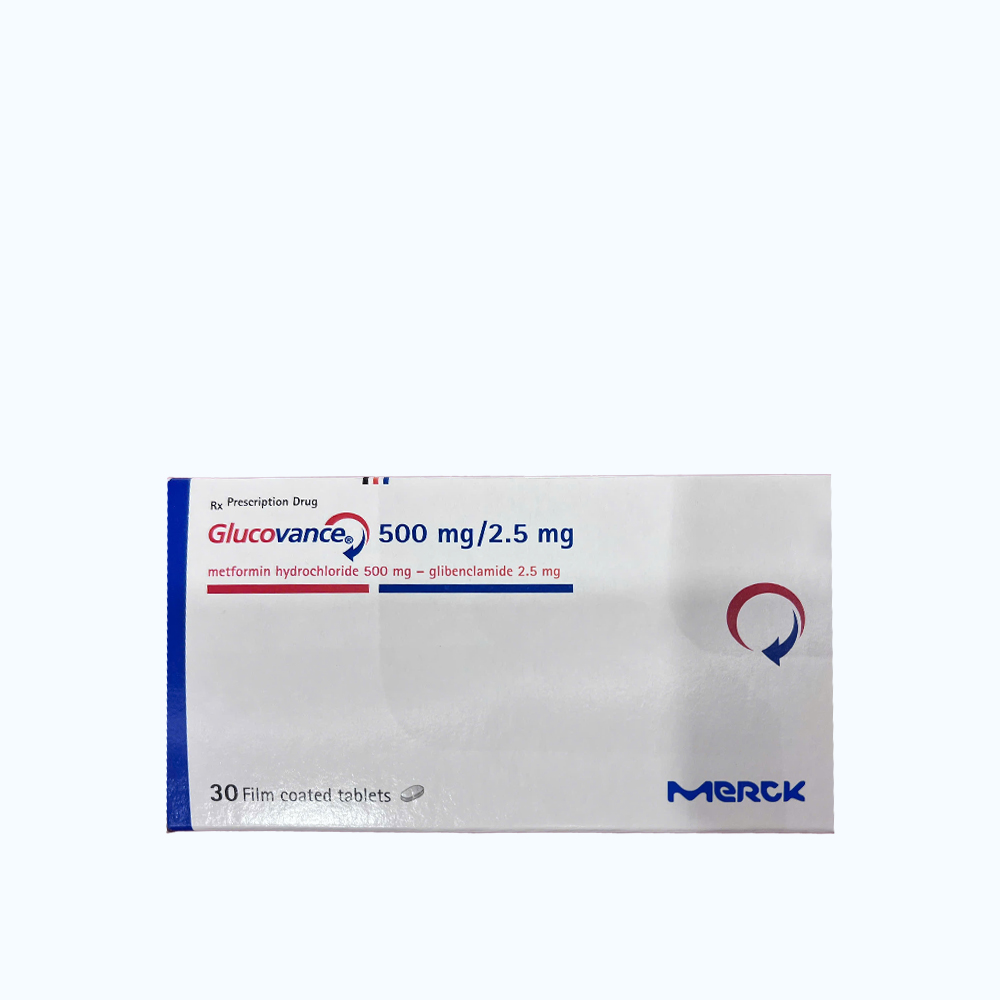 Glucovance 500mg/2.5mg Tab(2vix15vien)