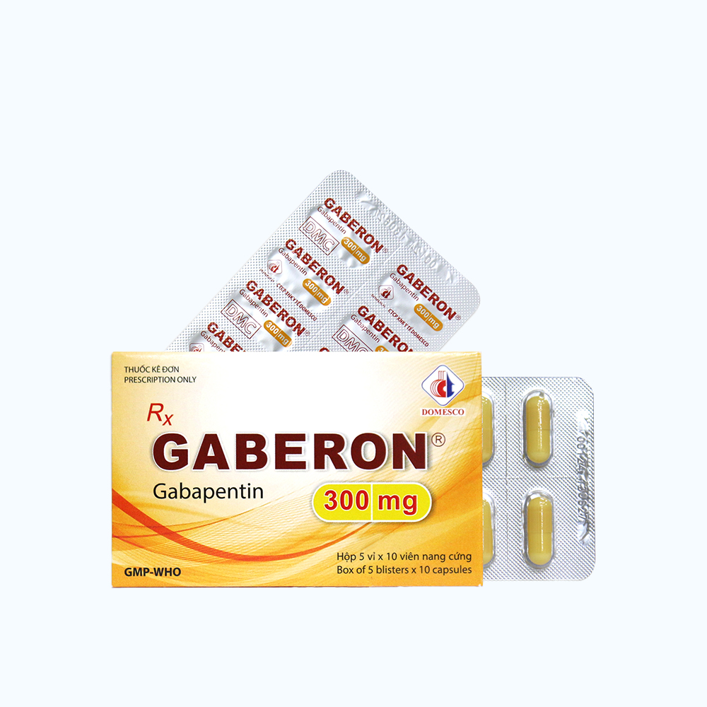 Gaberon 300mg - Domesco (5 vi x 10 vien)