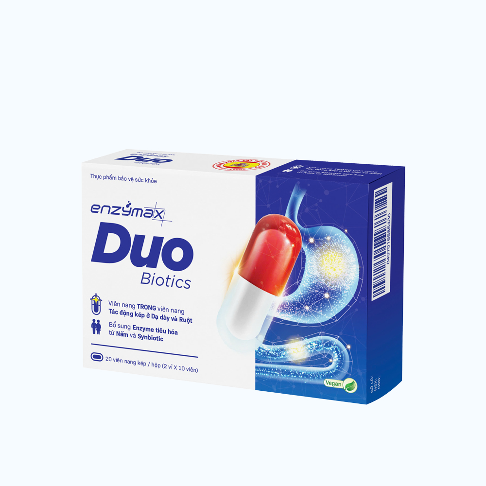 Enzymax Duo Biotics Tang Cuong Tieu Hoa (2 Vi x 10 Vien)