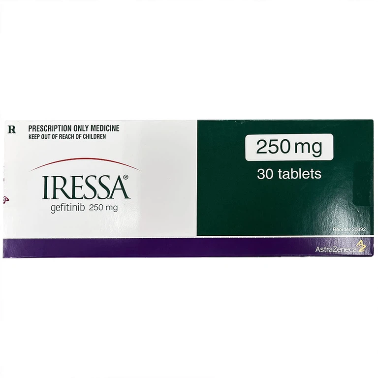 Iressa 250mg AstraZeneca ( Hộp 3 vỉ x 10 viên)