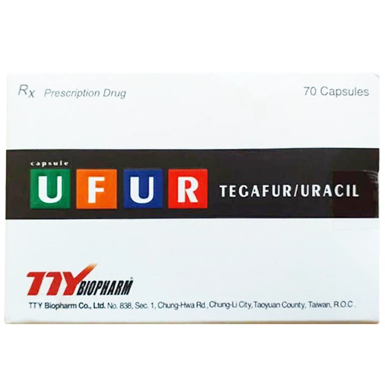 Ufur capsule 100mg/224mg (Hộp 7 Vỉ x 10 Viên)