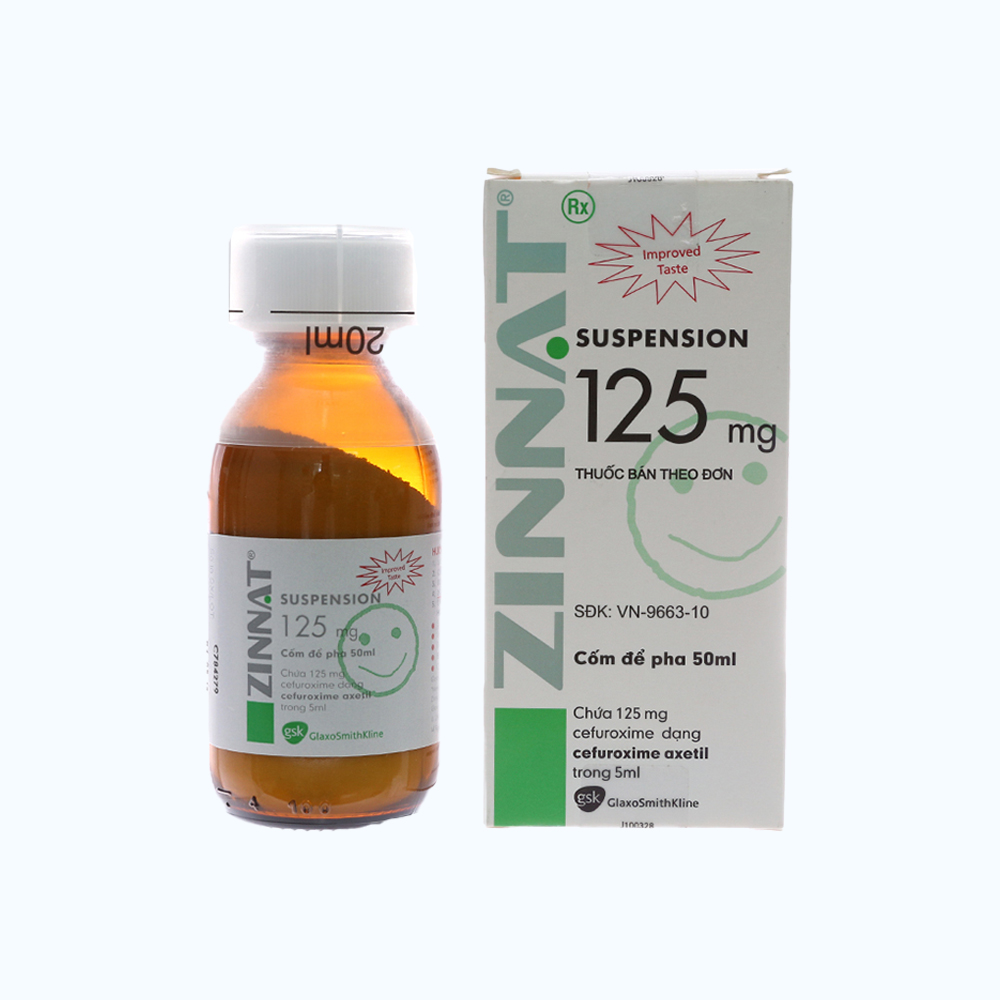 Zinnat Sus 125mg/5ml (Lọ 50ml thuoc bot)