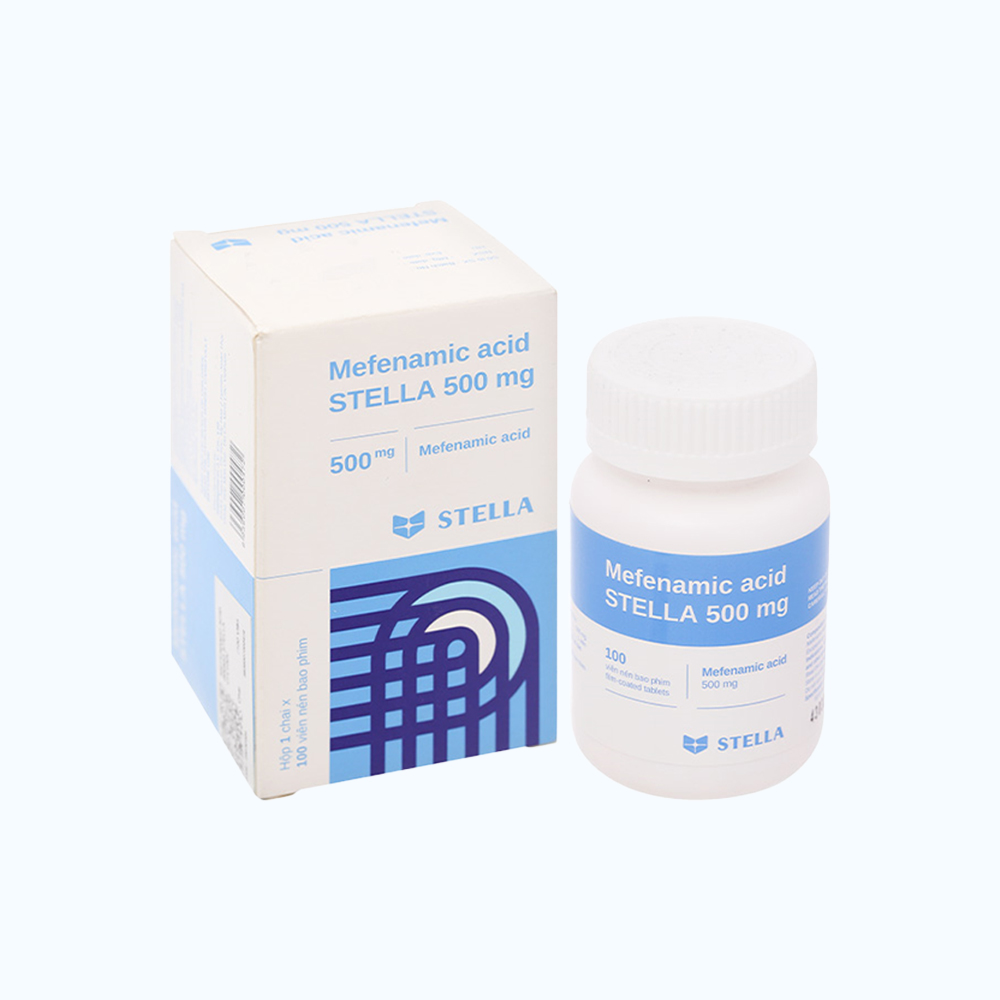 Mefenamic Acid STELLA 500mg(Chai 100 vien)