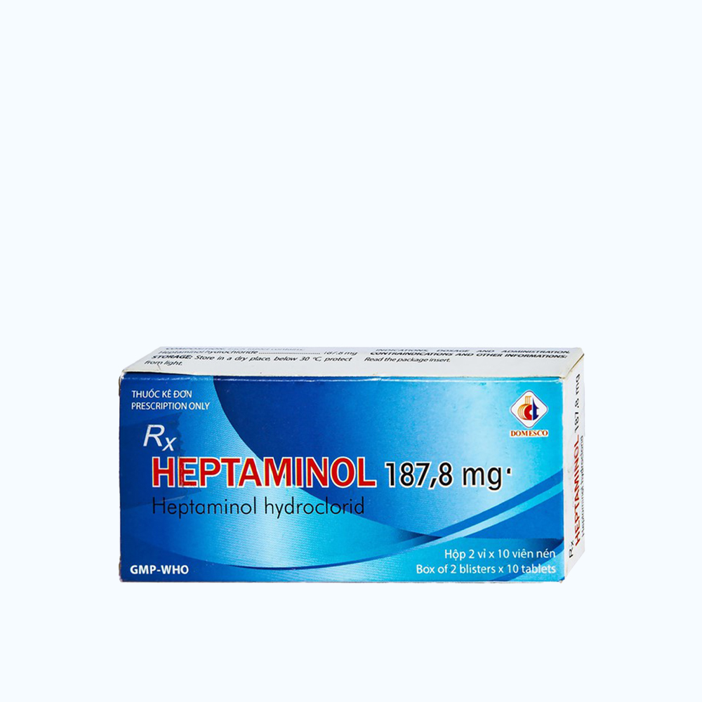 Heptaminol 187,8mg (2 Vi x 10 Vien)