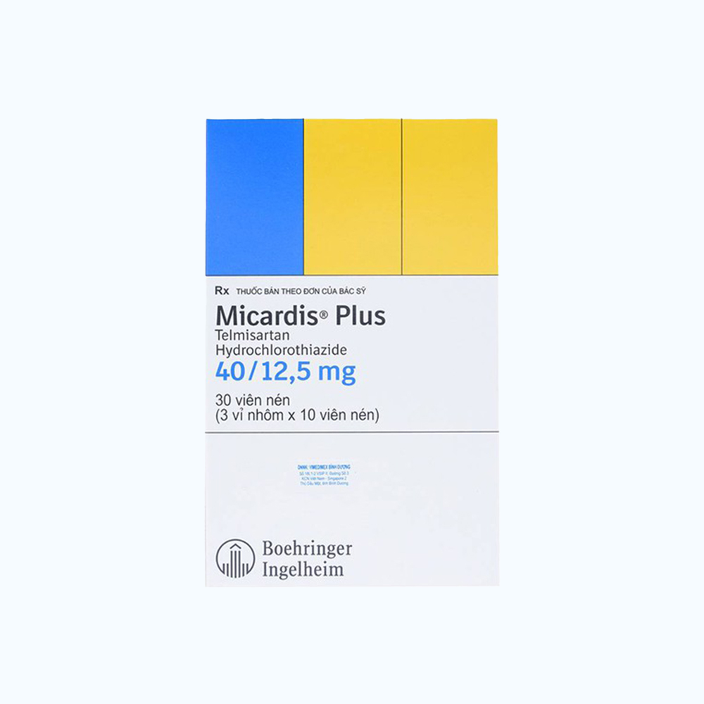 Micardis Plus Tab 40/12,5mg(3vix10vien)