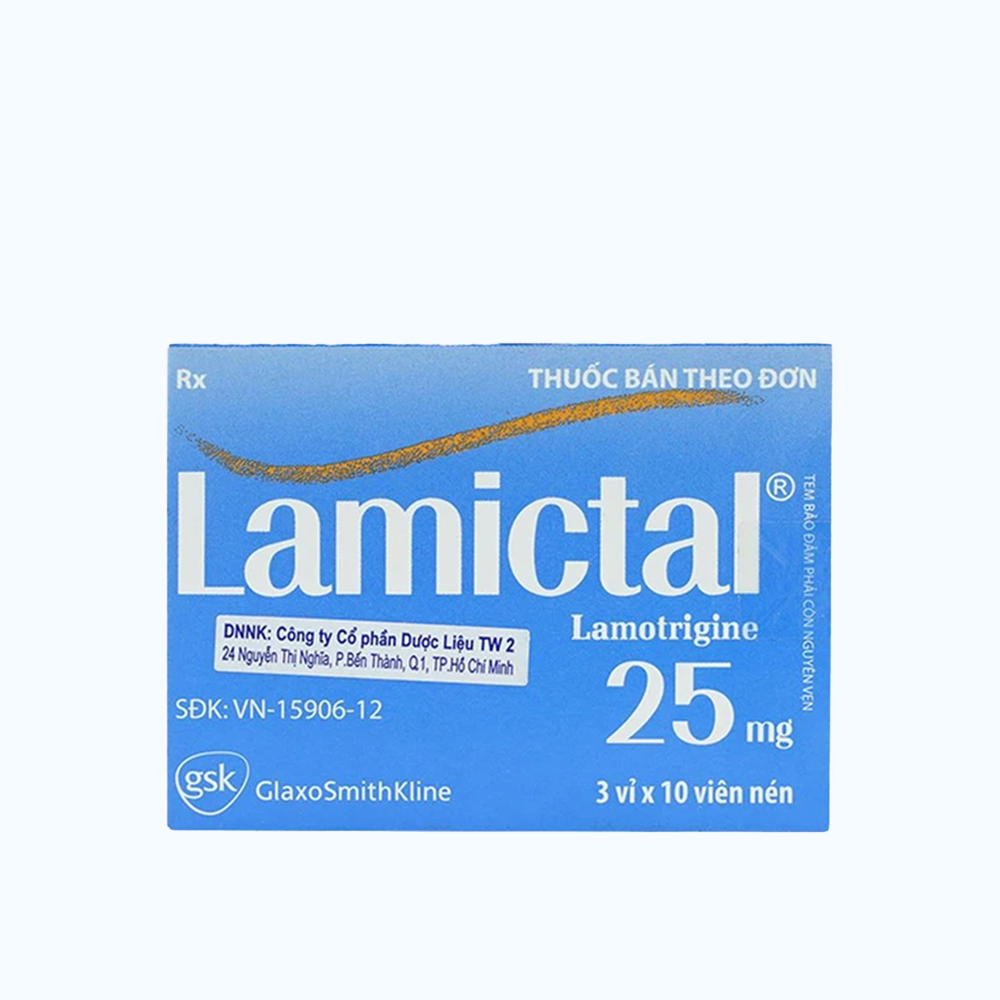 Lamictal 25mg (3Vi x 10Vien)