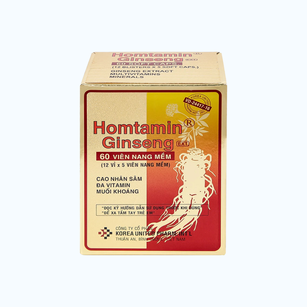 Homtamin Ginseng(12 Vi x 5vien)
