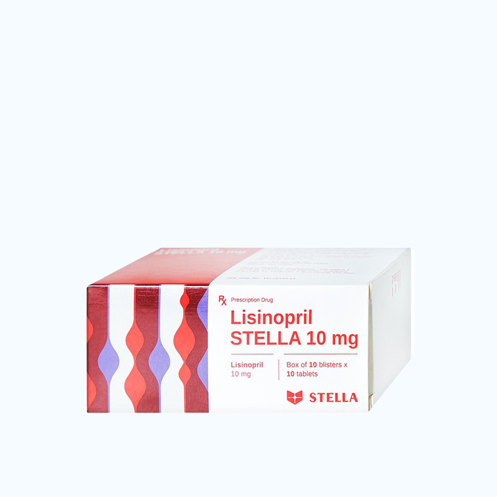Lisinopril 10mg (10vi x 10vien) Stella