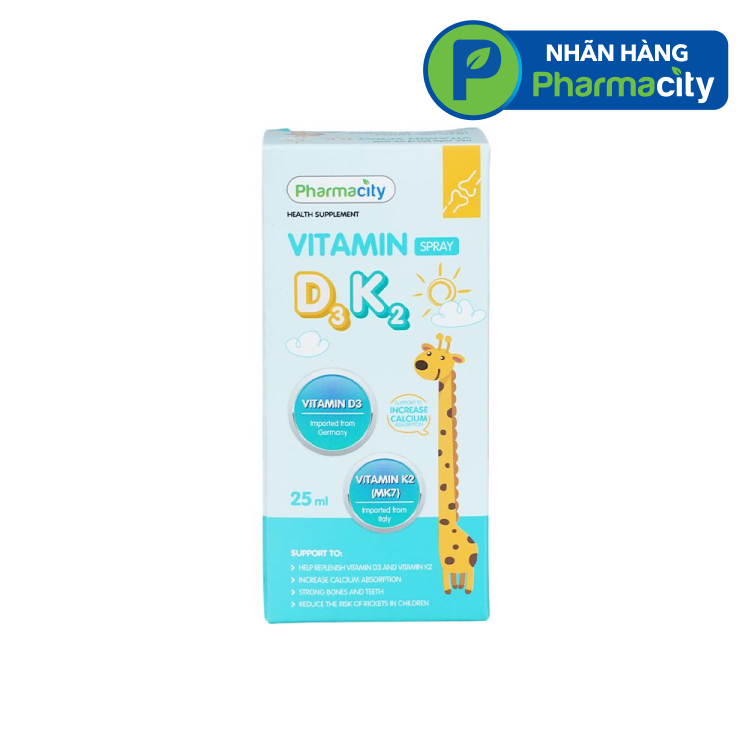 PMC Vitamin D3 K2 Dang Xit 25ml