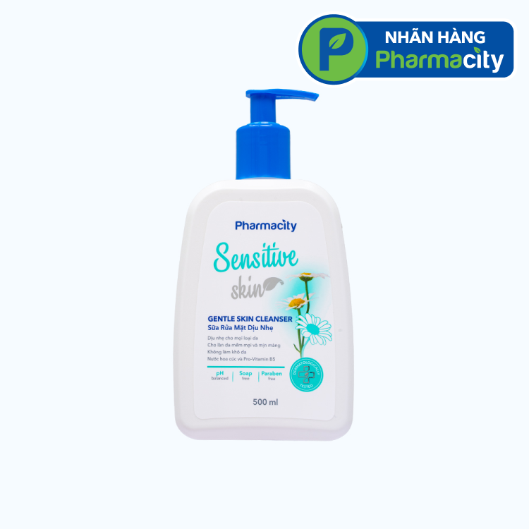 PMC Sensitive Skin Sua Rua Mat Diu Nhe 500ml - New 2024