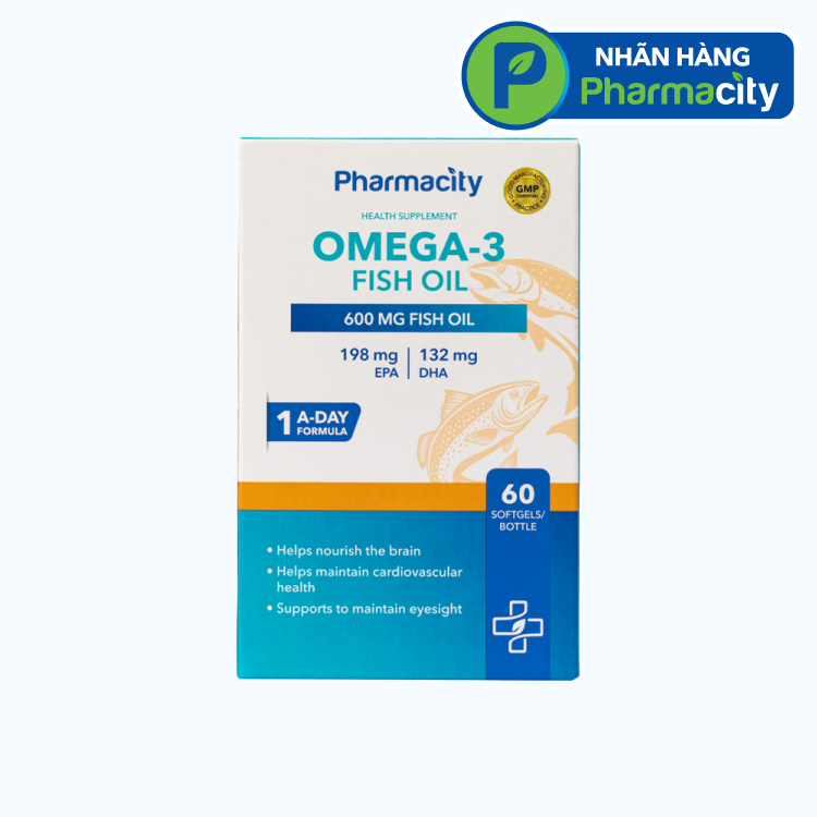 PMC Advanced Omega-3 Fish Oil (Chai 60 vien nang mem)
