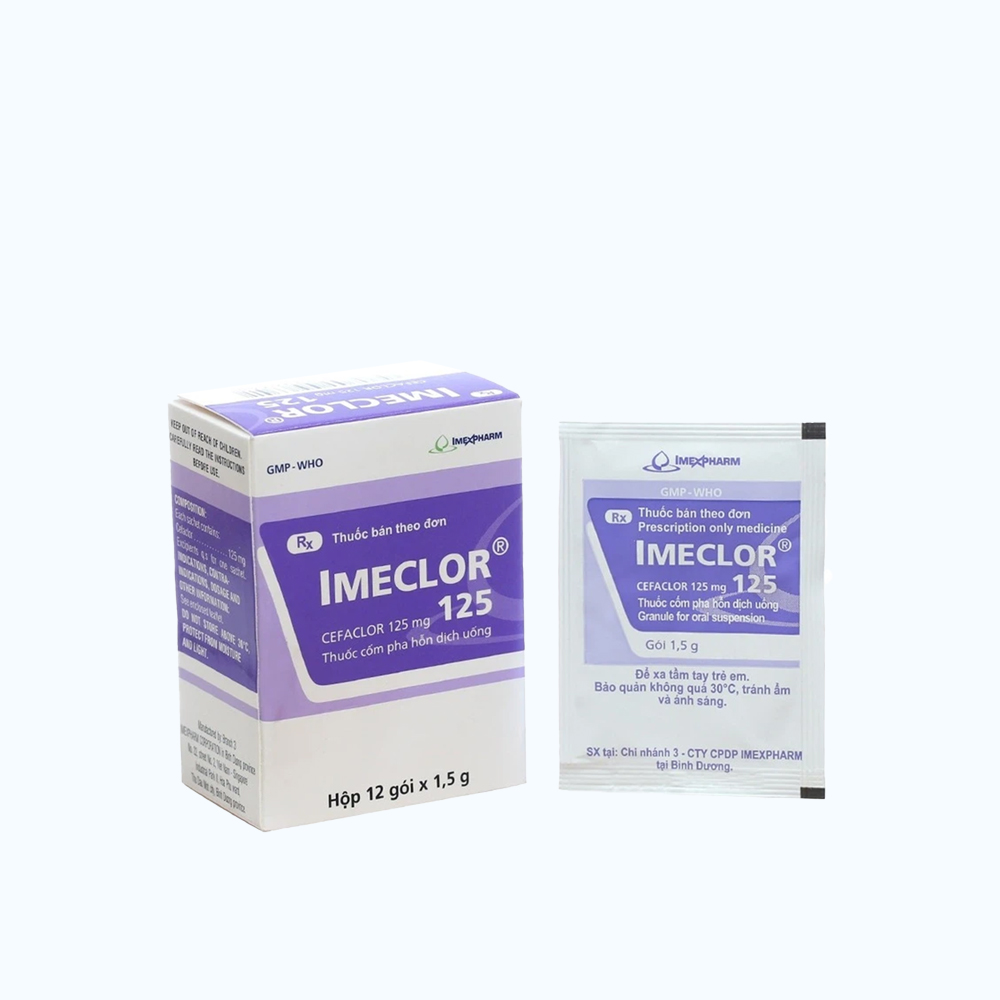 Imeclor 125 Imexpharm (Hop 12goi)