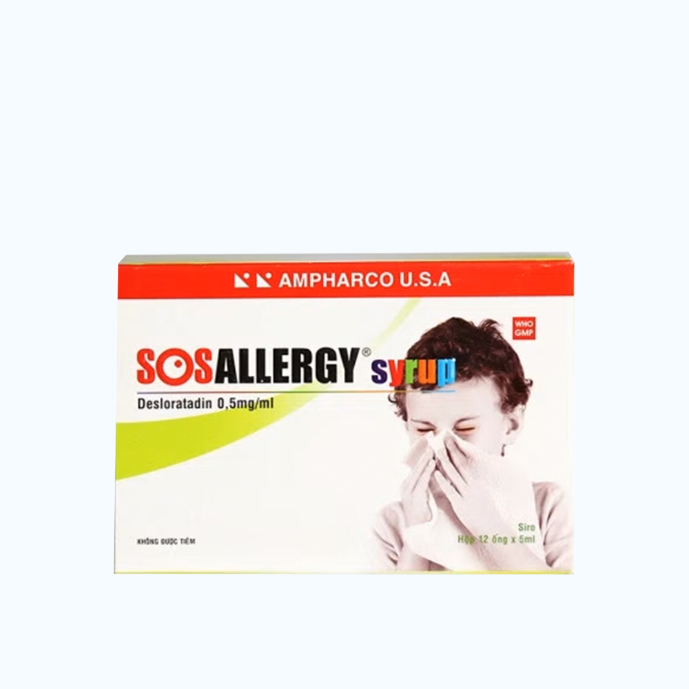SOSallergy Syrup Ampharco  (12 ong x 5ml)