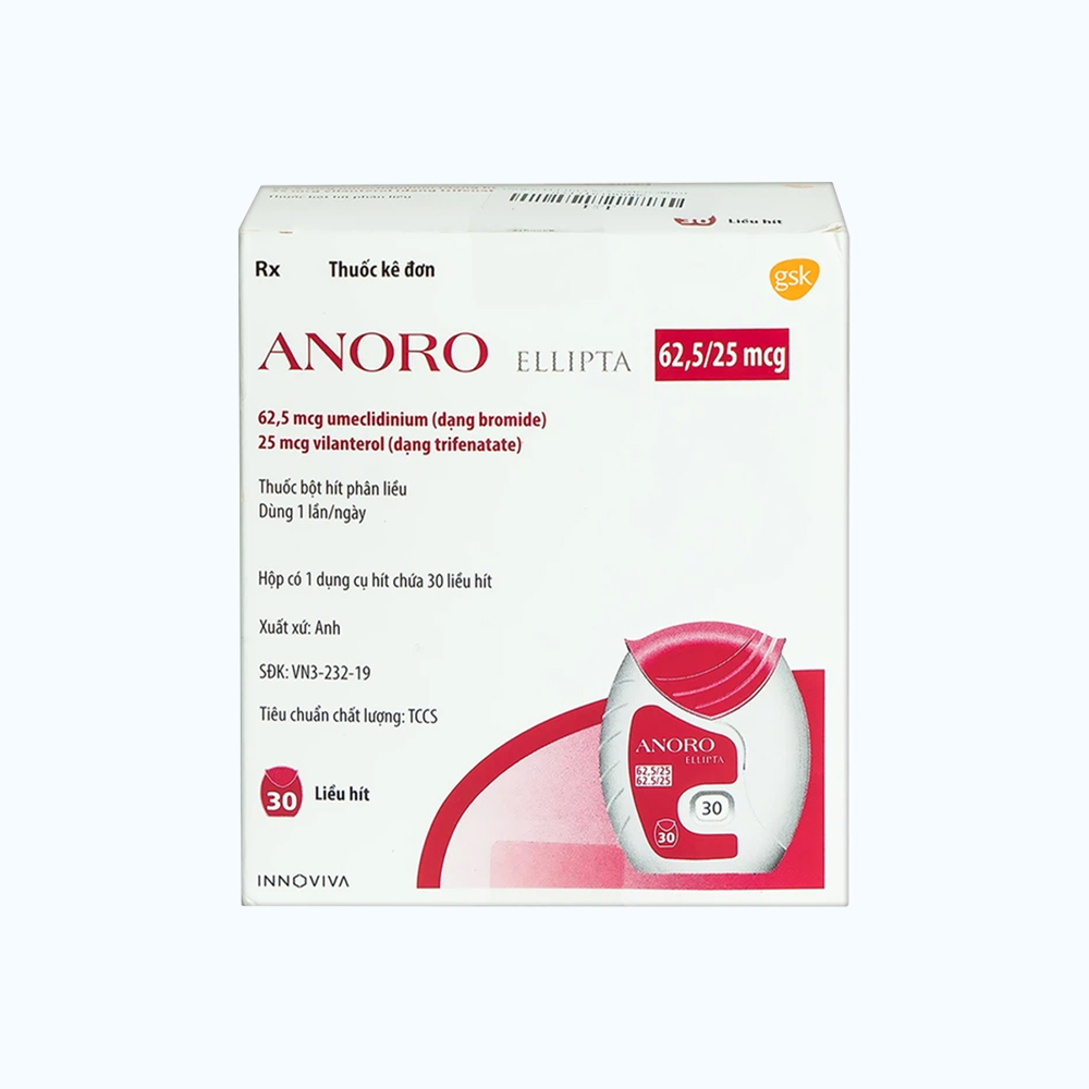 Anoro Ellipta 62,5/25mcg 1x30 Dose