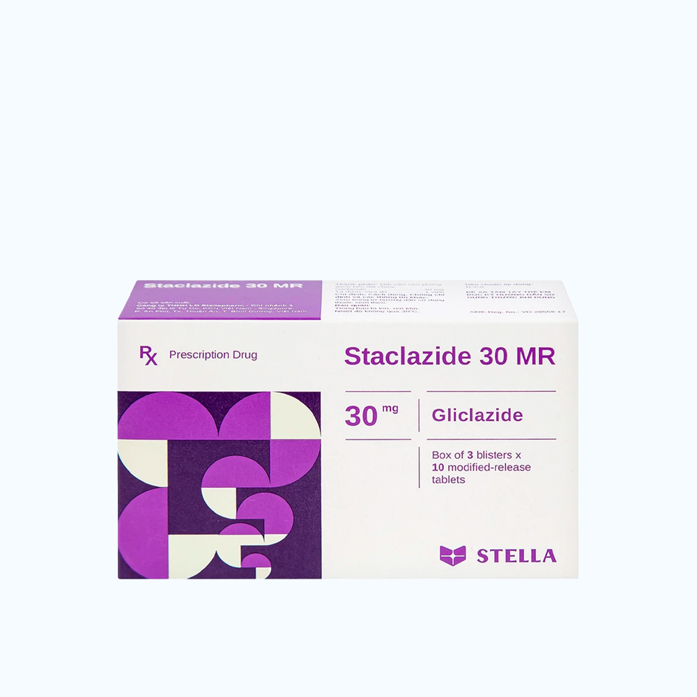Staclazide 30 MR (3Vi x 10Vien)