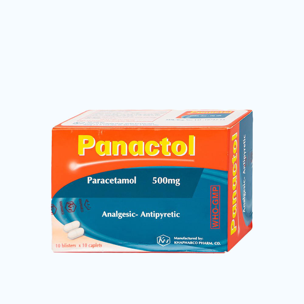 Panactol 500mg  (10vi x 10vien)