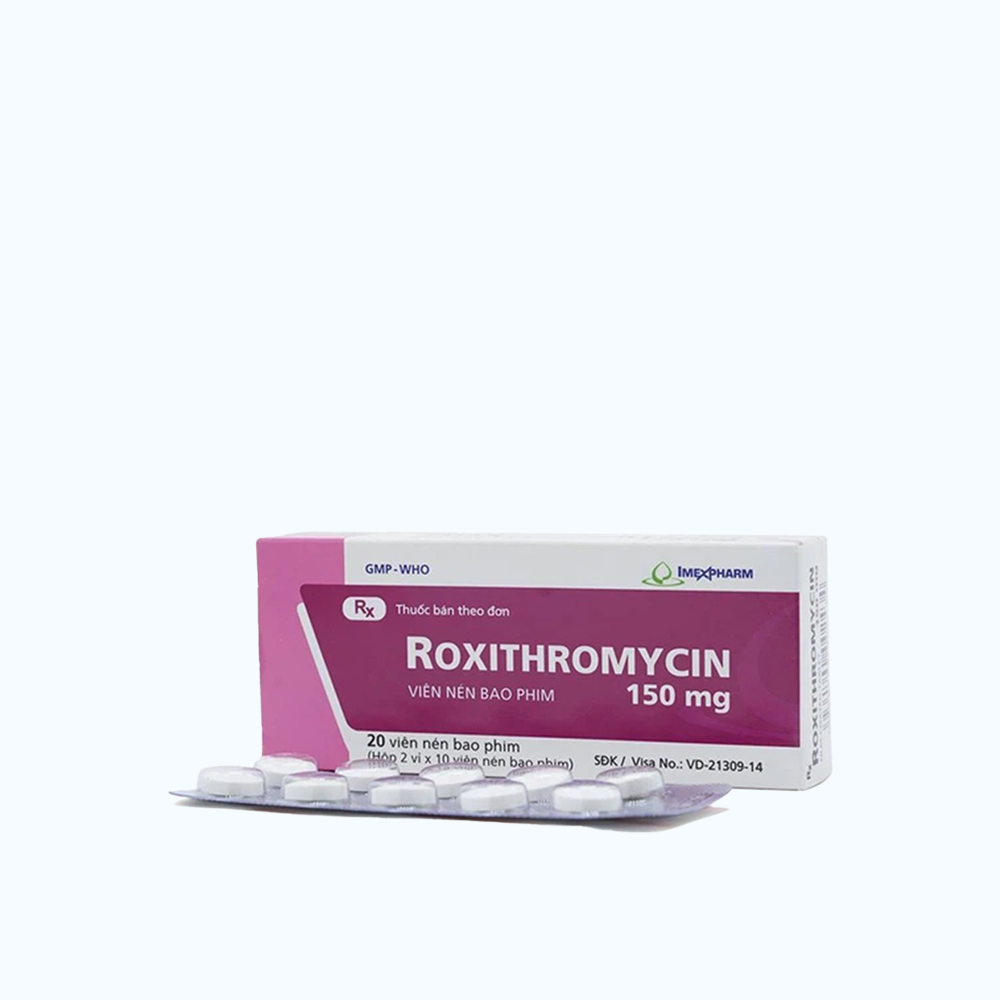 Roxithromycin 150mg (2vi x10vien)