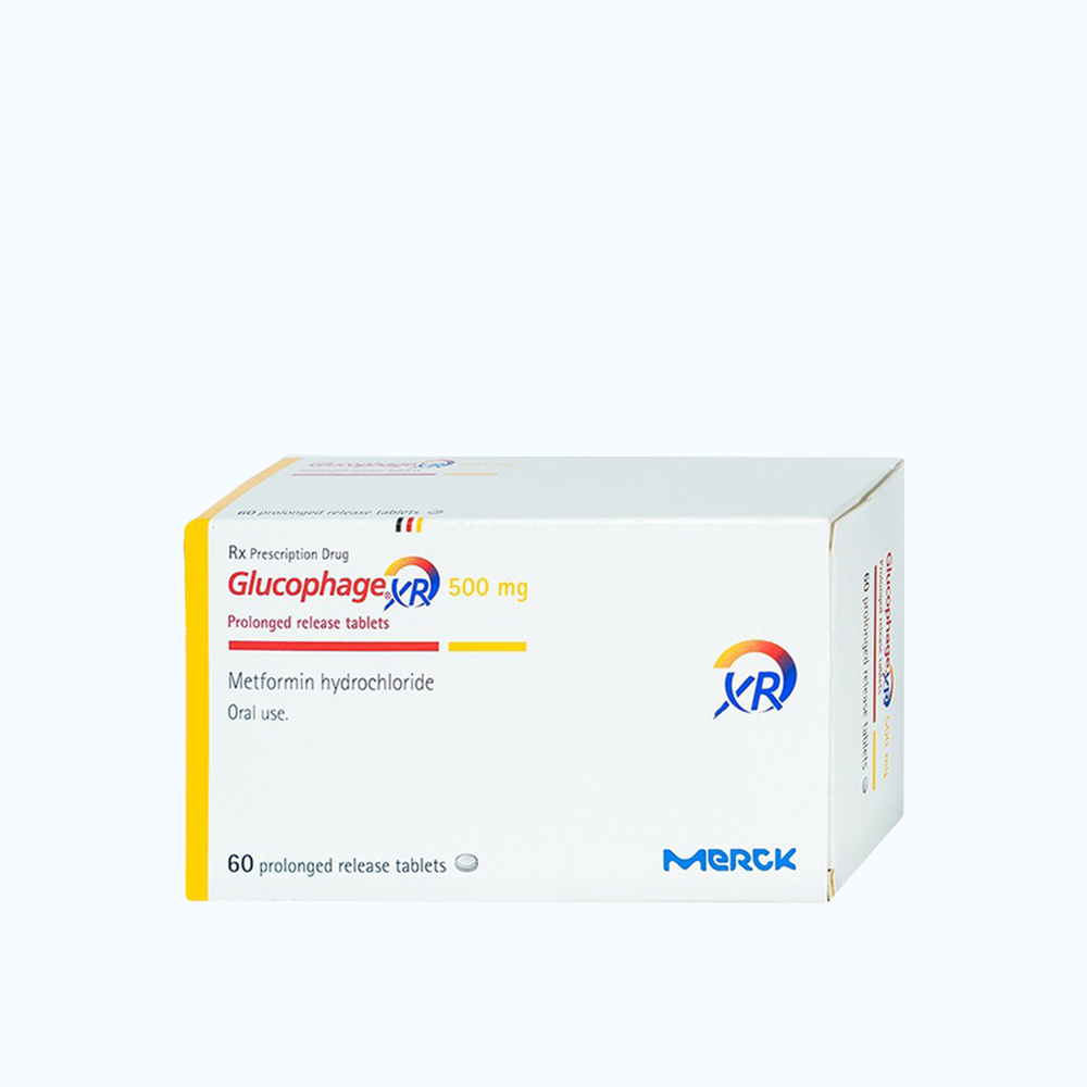 Glucophage XR 500mg (4vi x 15 Vien)